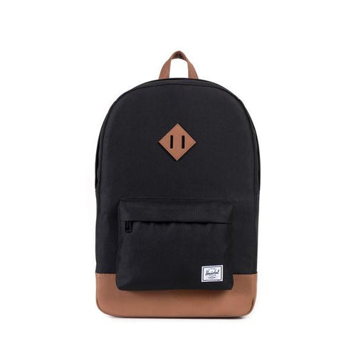 Herschel Heritage Backpack Black/Tan Synthetic Leather