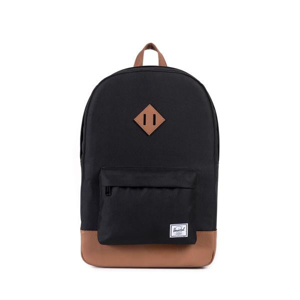 Herschel Heritage Backpack Black/Tan Synthetic Leather