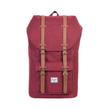 Herschel Little America Backpack Winetasting Crosshatch/Tan Synthetic Leather