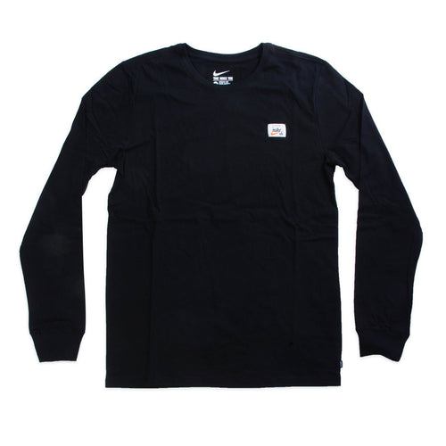 NIKE SB X NUMBERS LONG SLEEVE SHIRT - BLK